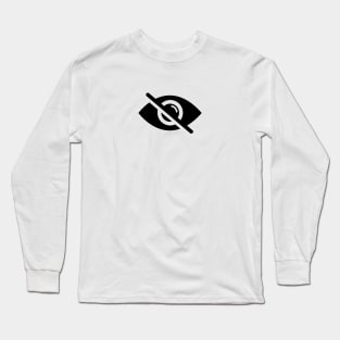 No eye prohibition(black variant) Long Sleeve T-Shirt